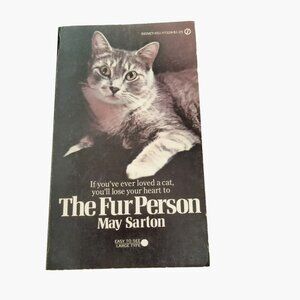 The Fur Person May Sarton Barbara Knox Paperback Cat Lover Book